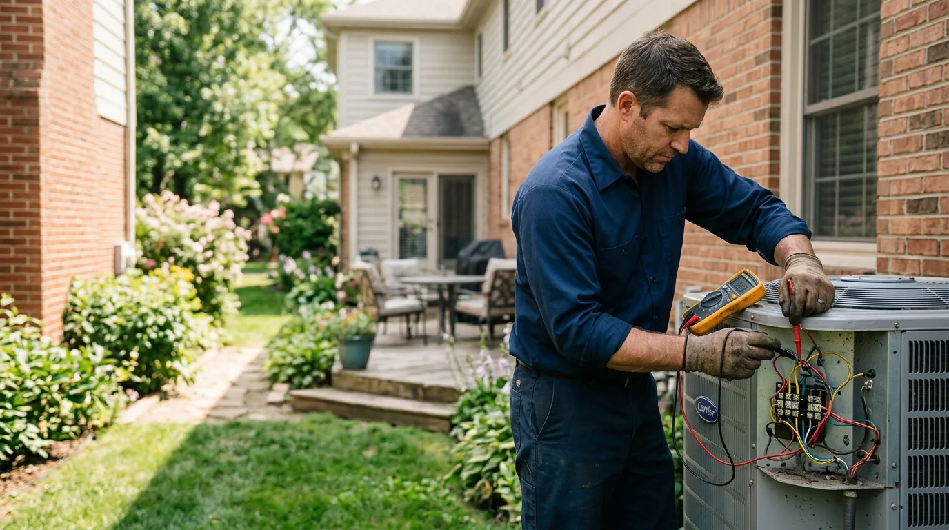 HVAC technician working near White Earth, ND